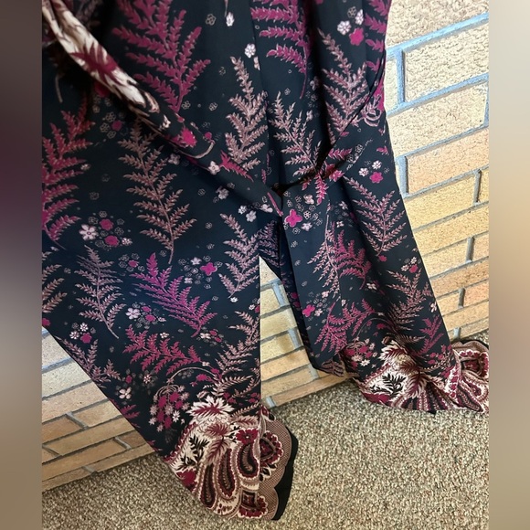 Anthropologie One September Breezeway Jumpsuit Embroidered Wide Leg Long Sleeve - Picture 4 of 11